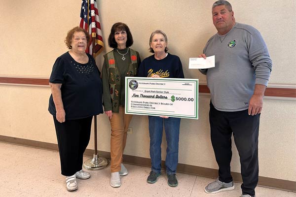 Senior Club Check Presentation